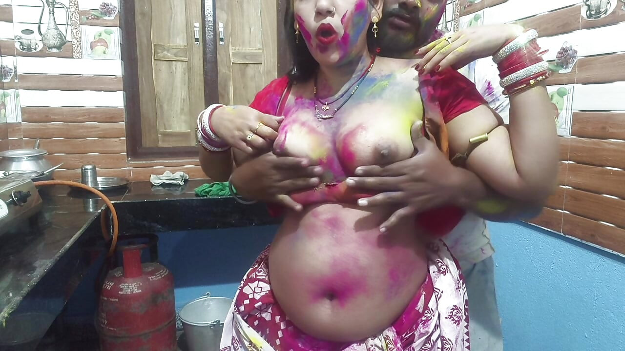 Thumbnail of A Bengali bhabhi at Holi — colours and neighbours