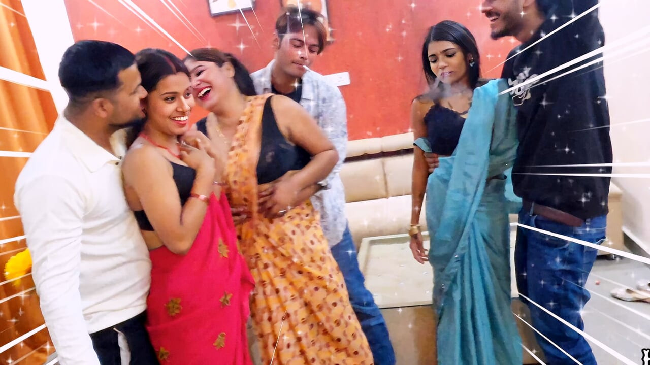 Thumbnail of Indian desi four couple party, a foursome gangbang — hardcore