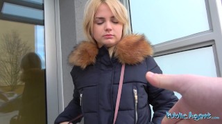 Thumbnail of Lika Star, a cute 19yr blonde tries her first big cock — Public Agent