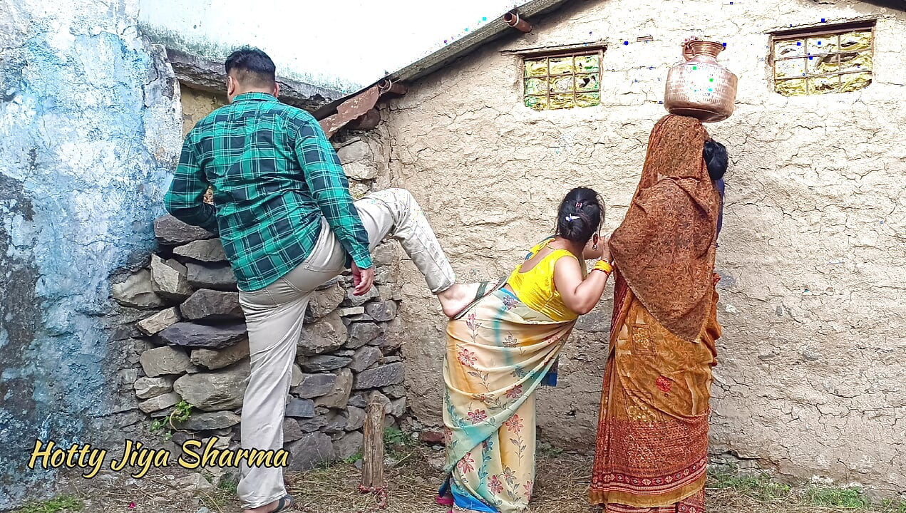 Thumbnail of An 18 year old couple's first outdoor threesome with the mother in law