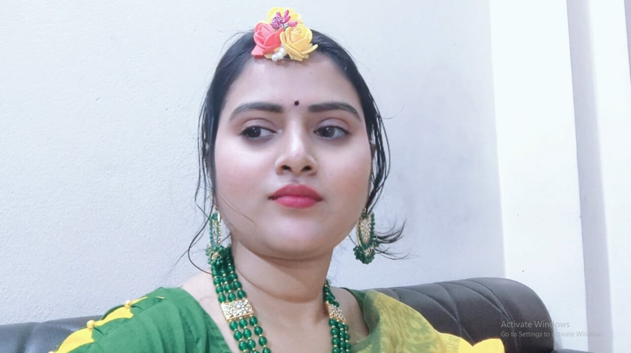 Thumbnail of A Bangla girl in a yellow dress, alone